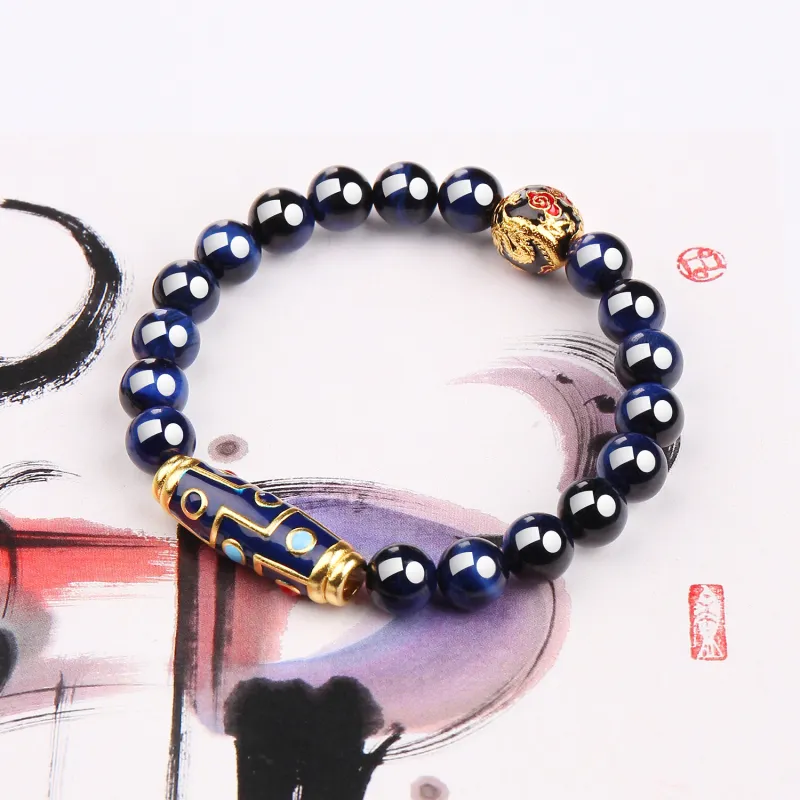 Moon Jewelry Tiger's Eye Stone Jade Bracelets Unisex-2