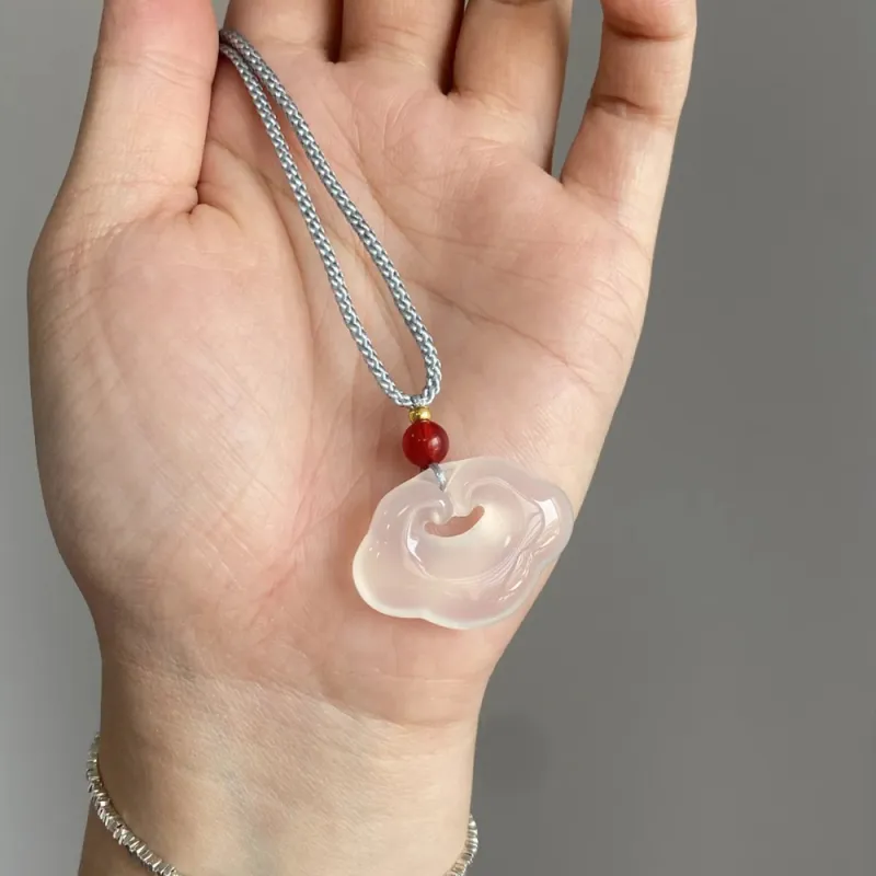 Moon Jewelry Agate Jade Necklaces Unisex-3