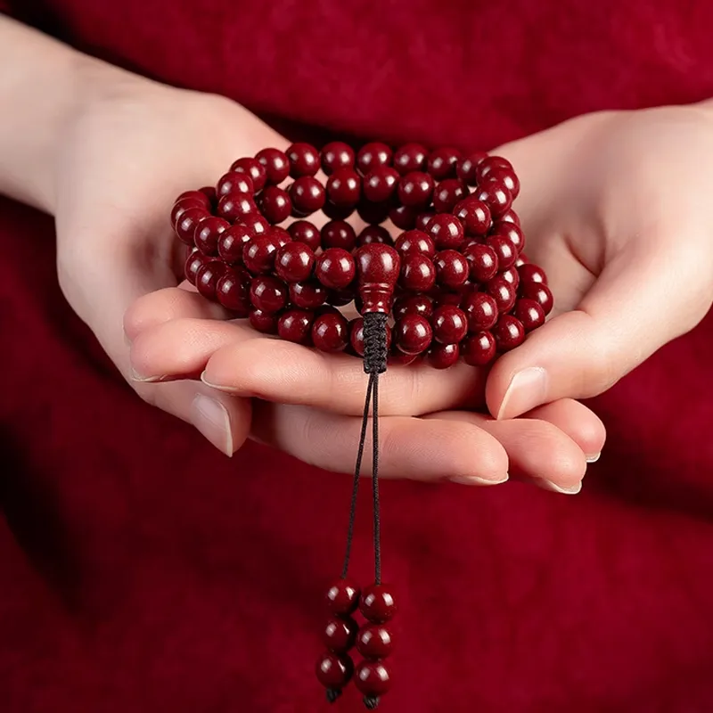 Moon Jewelry Reconstructed Cinnabar Bracelets Unisex-4