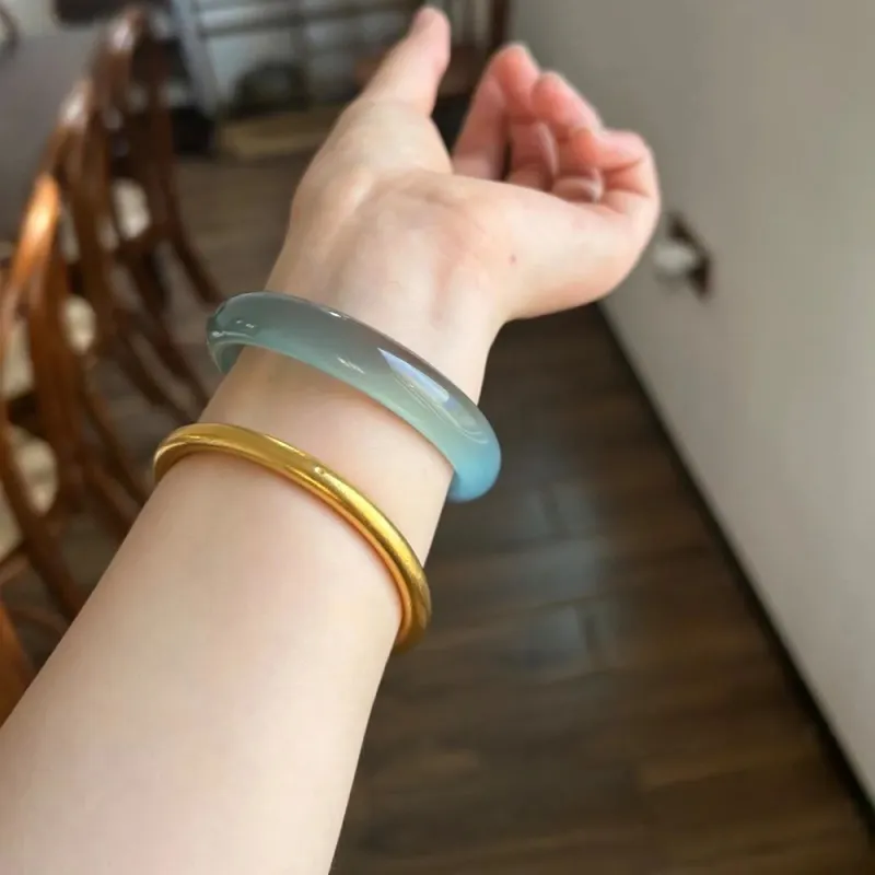 Moon Jewelry Agate Jade Bangles Women's-7