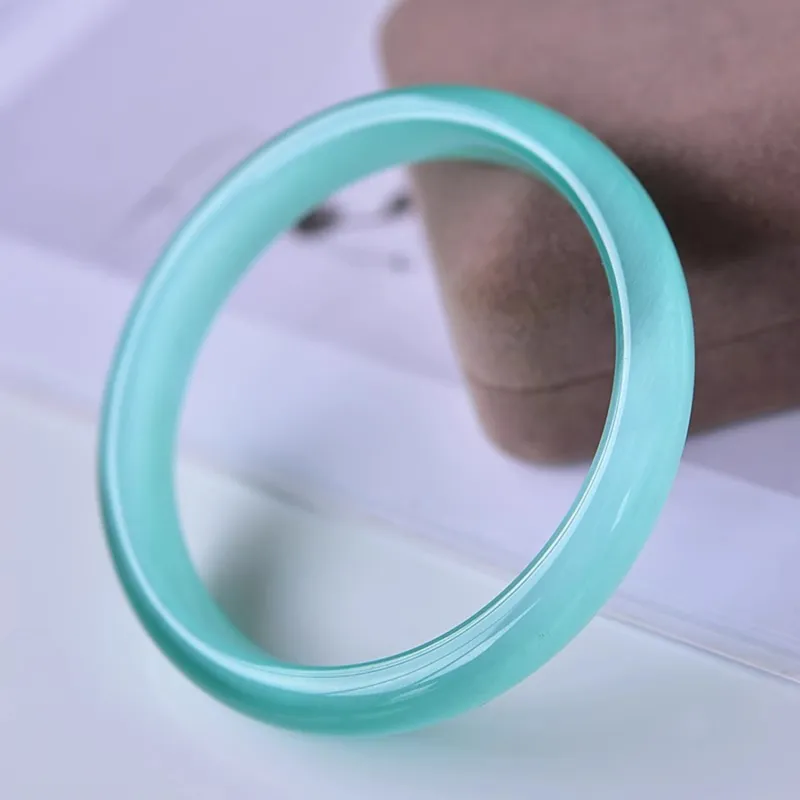 Moon Jewelry Glass Cat Eye Jade Bangles Unisex-1