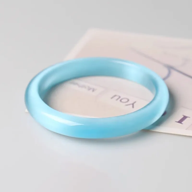 Moon Jewelry Glass Cat Eye Jade Bangles Unisex-3