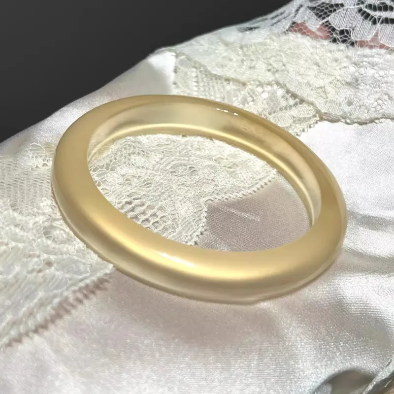 Moon Jewelry Natural Chalcedony Bangles Unisex-3