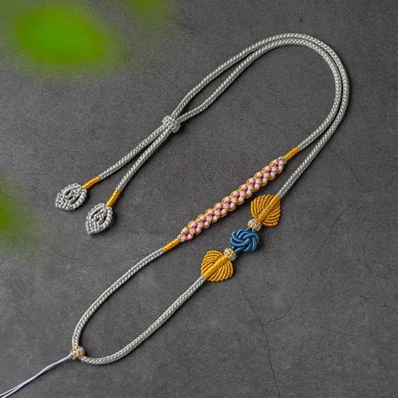 Moon Jewelry Braided String Necklaces Unisex-9