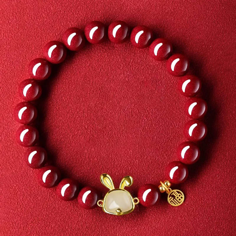 Moon Jewelry Cinnabar Bracelets Unisex-7