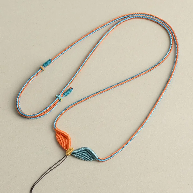 Moon Jewelry Braided String Necklaces Unisex-7