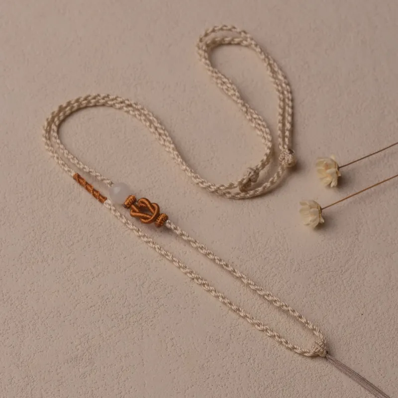 Moon Jewelry Braided String Necklaces Unisex-7