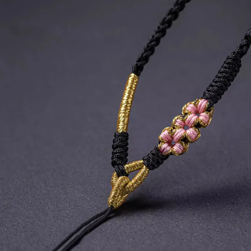 Moon Jewelry Braided String Necklaces Unisex-2