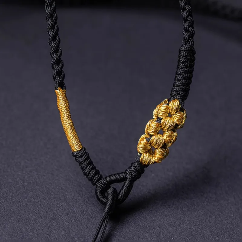 Moon Jewelry Braided String Necklaces Unisex-7