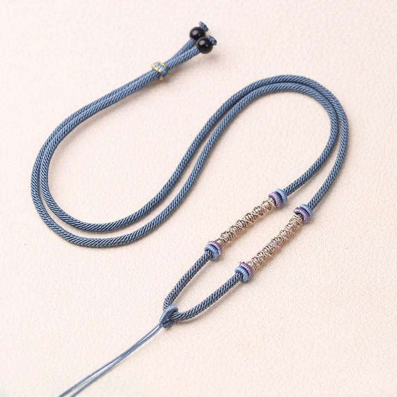 Moon Jewelry Braided String Necklaces Unisex-7