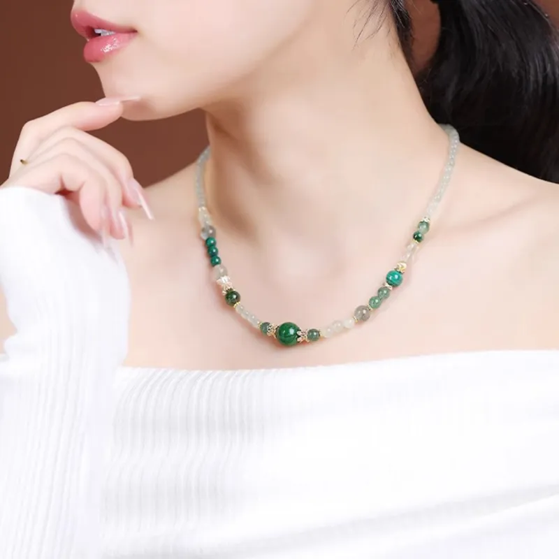 Moon Jewelry Crystal Necklaces Unisex-12