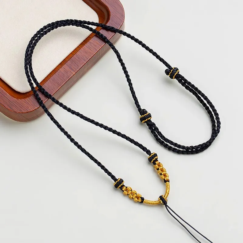 Moon Jewelry Braided String Necklaces Unisex-14