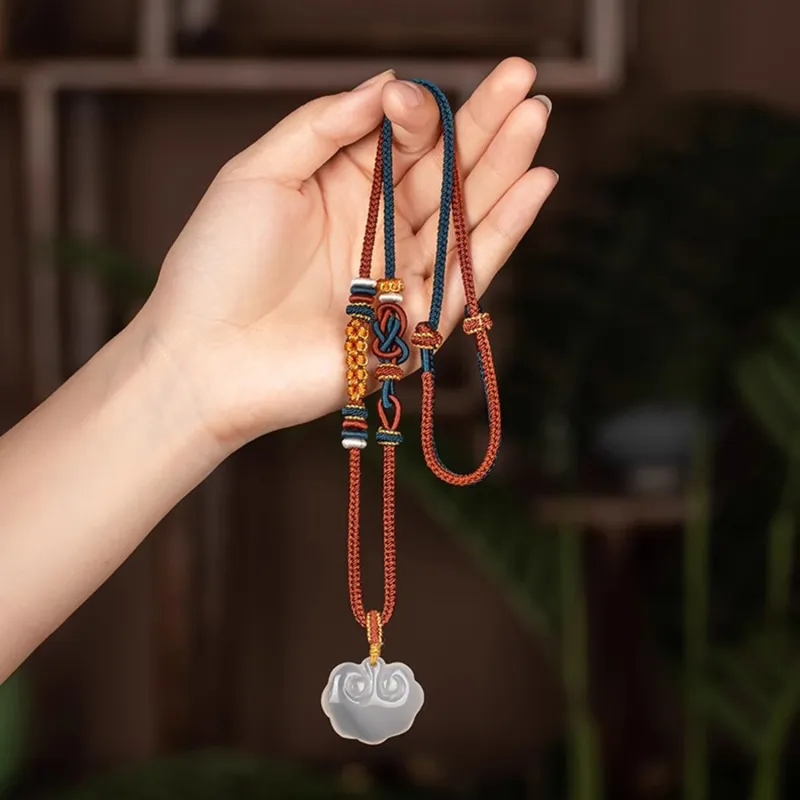 Moon Jewelry Braided String Necklaces Unisex-7