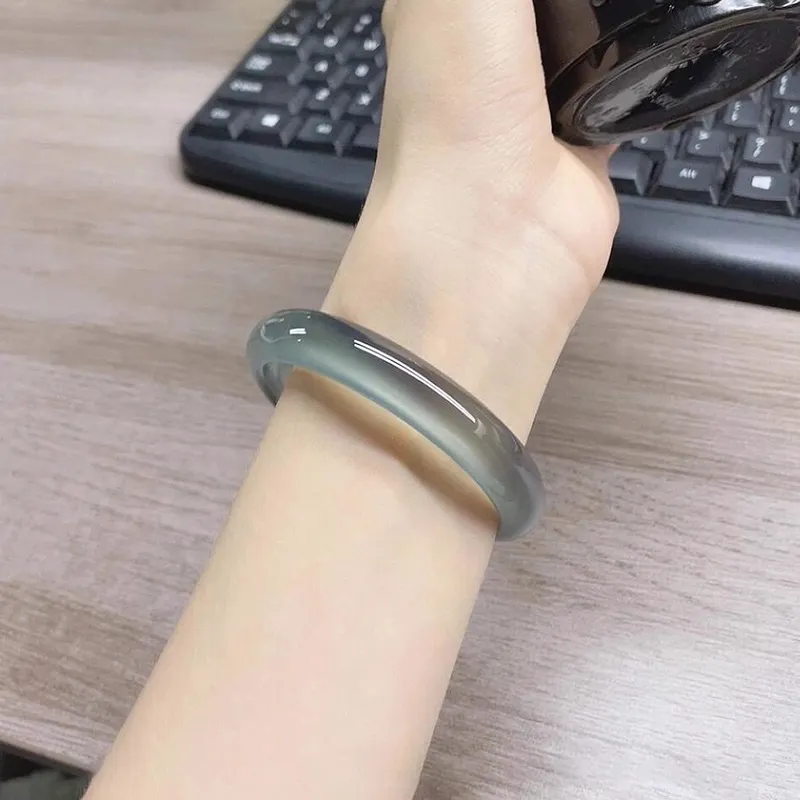 Moon Jewelry Natural Agate Bangles Women's-3