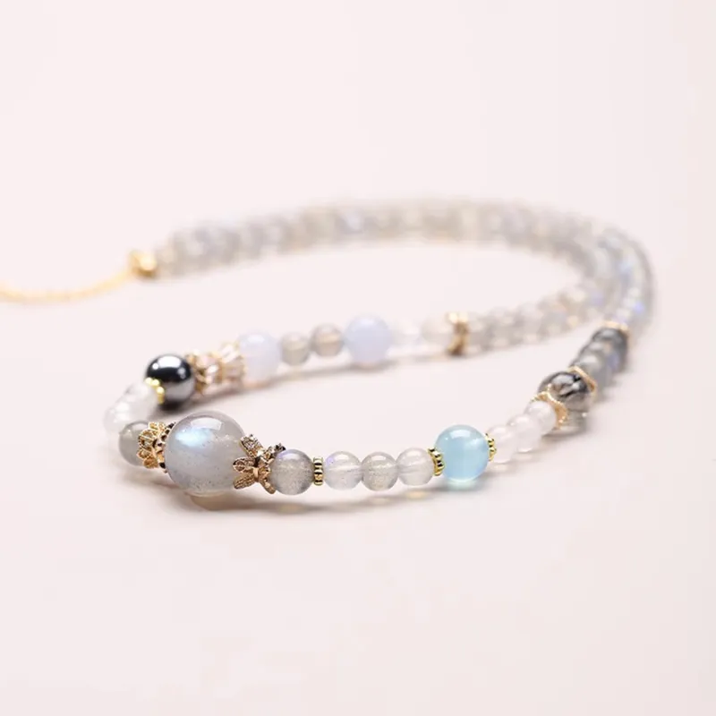 Moon Jewelry Crystal Necklaces Unisex-14