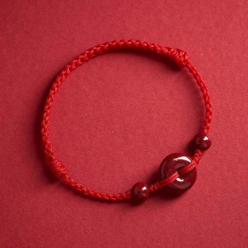 Moon Jewelry Cinnabar Bracelets Unisex-14
