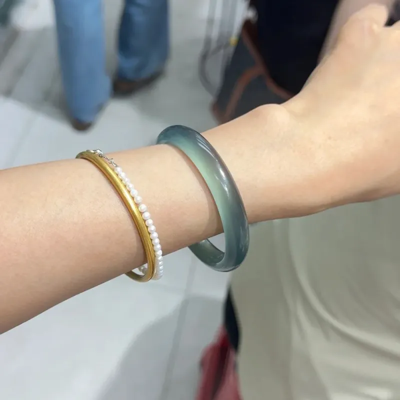 Moon Jewelry Agate Jade Bangles Women's-10