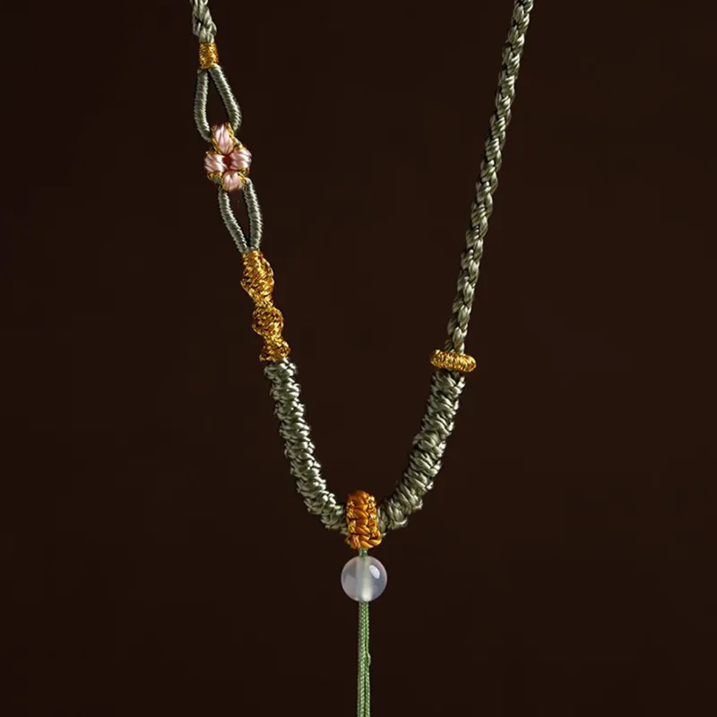 Moon Jewelry Braided String Necklaces Unisex-2