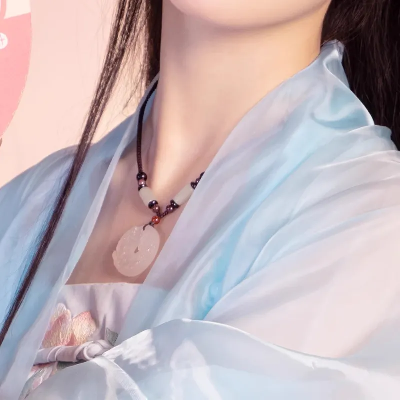Moon Jewelry Agate Necklaces Unisex-2