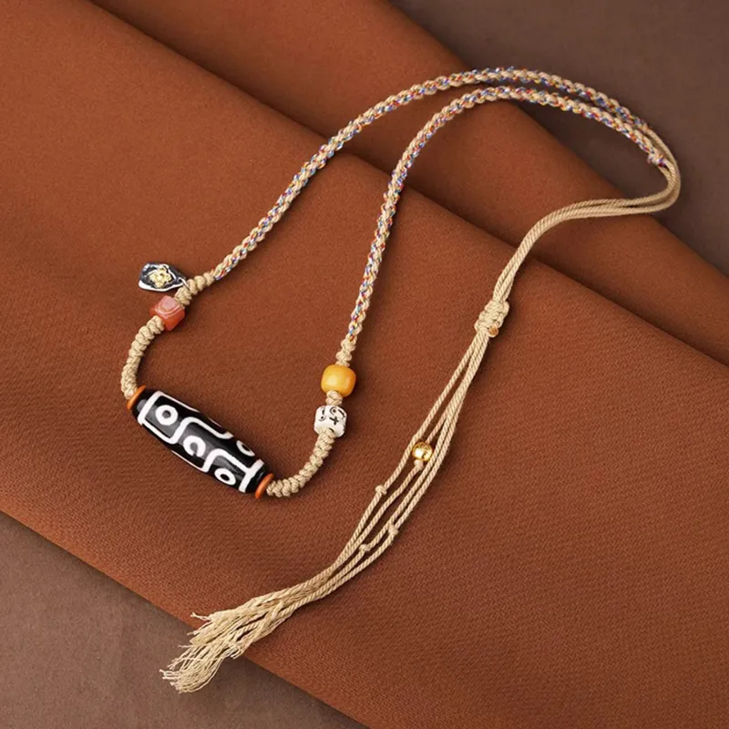 Moon Jewelry Agate Necklaces Unisex-4