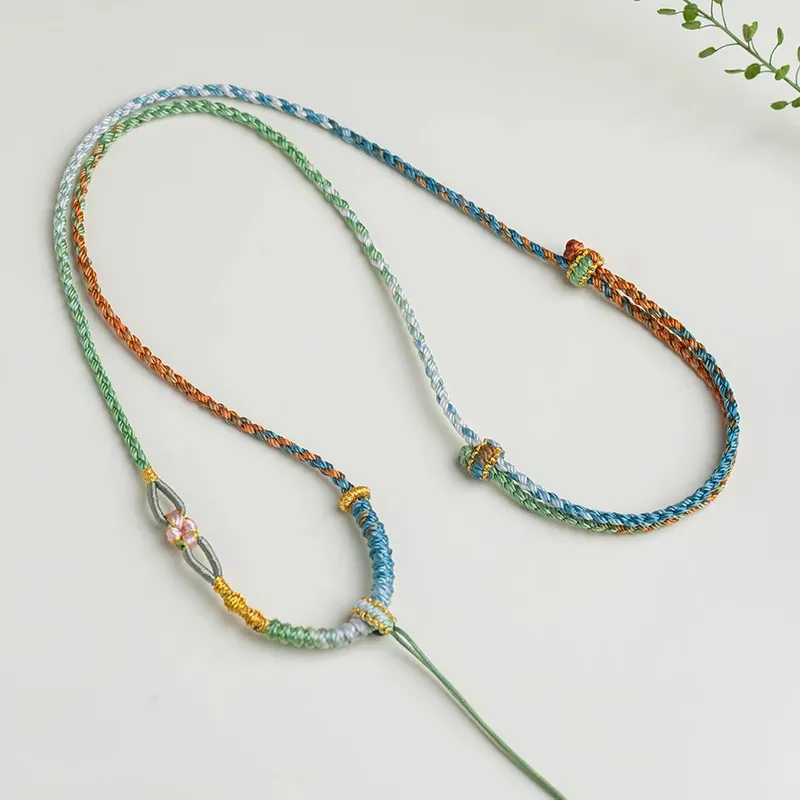 Moon Jewelry Braided String Necklaces Unisex-10