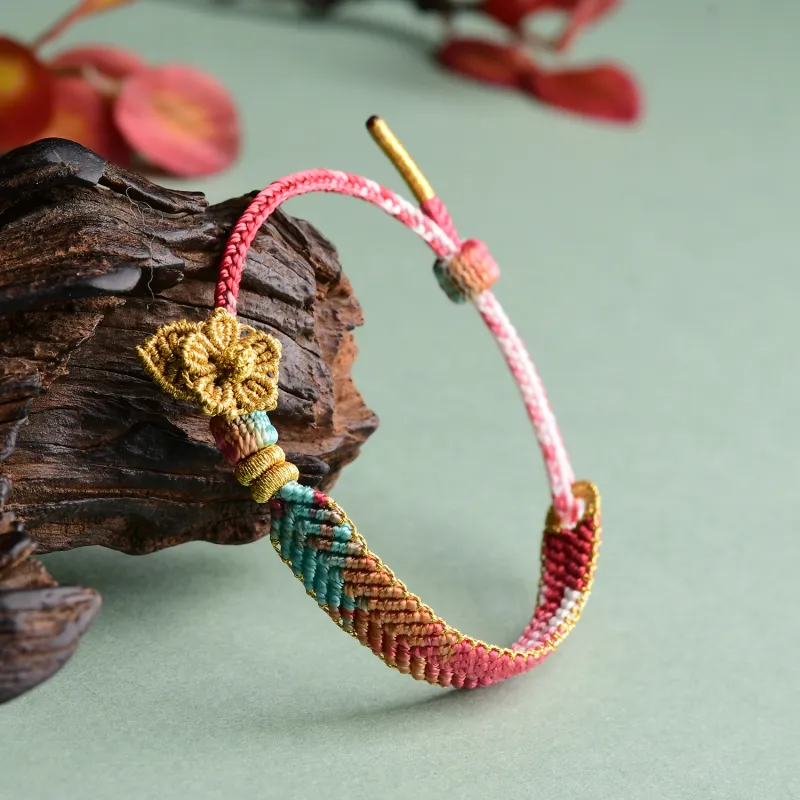 Moon Jewelry Ice Silk Cotton Cord Bracelets Unisex-9