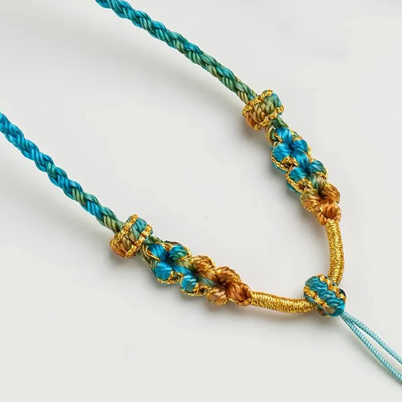 Moon Jewelry Braided String Necklaces Unisex-9
