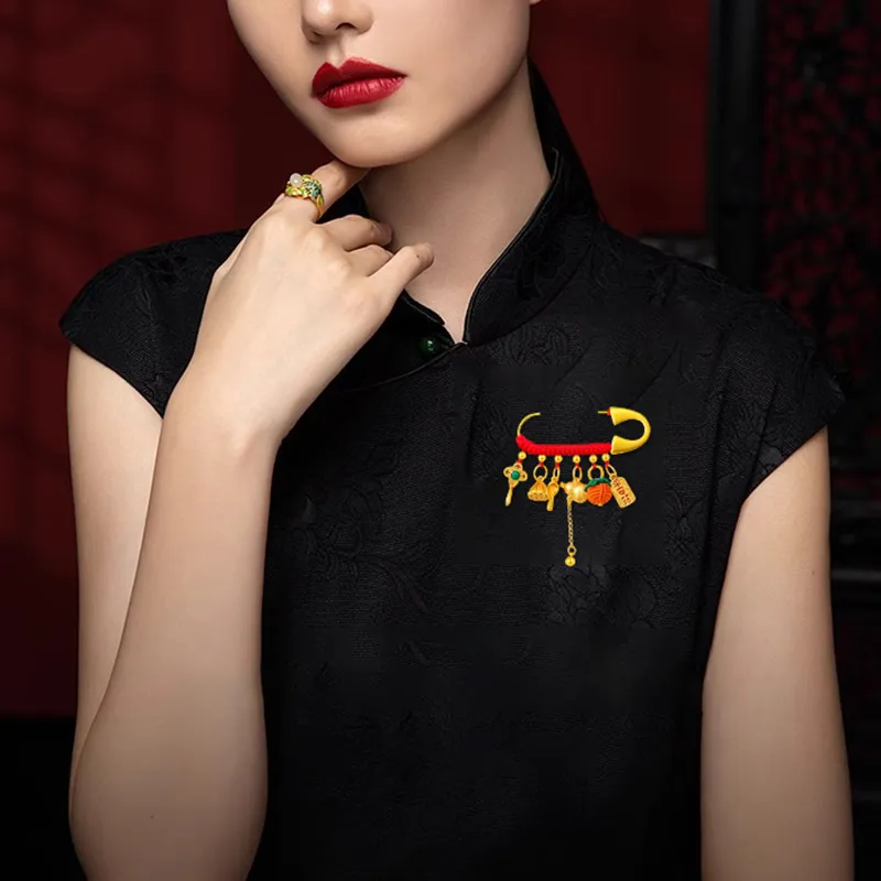 Moon Jewelry Alloy Brooches Unisex-2