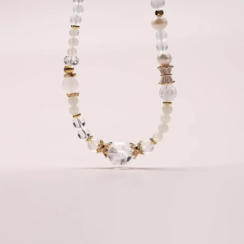 Moon Jewelry Crystal Necklaces Unisex-4
