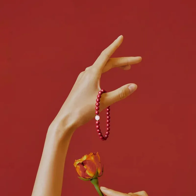 Moon Jewelry Cinnabar Bracelets Women's-8