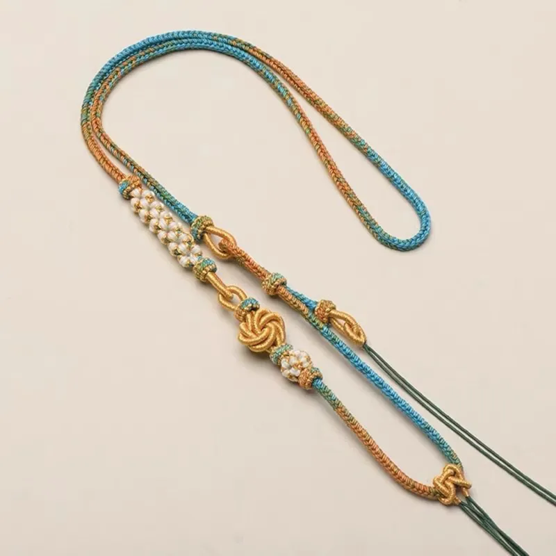 Moon Jewelry Braided String Necklaces Unisex-1
