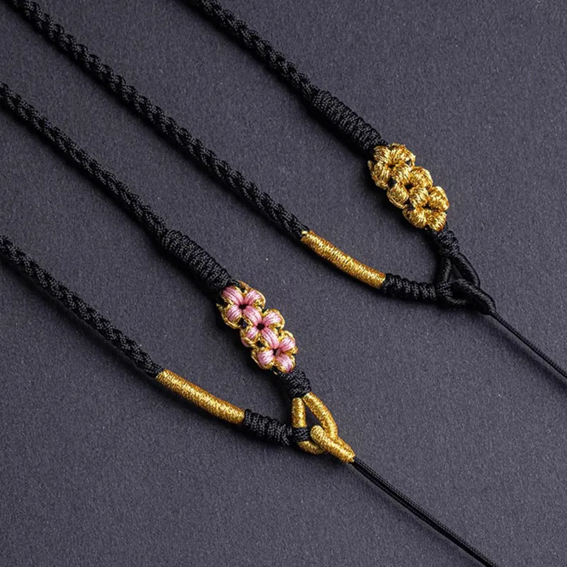 Moon Jewelry Braided String Necklaces Unisex-3