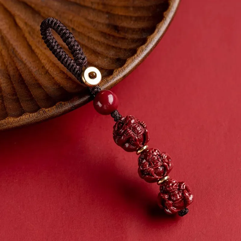 Moon Jewelry Cinnabar Keychains Unisex-47