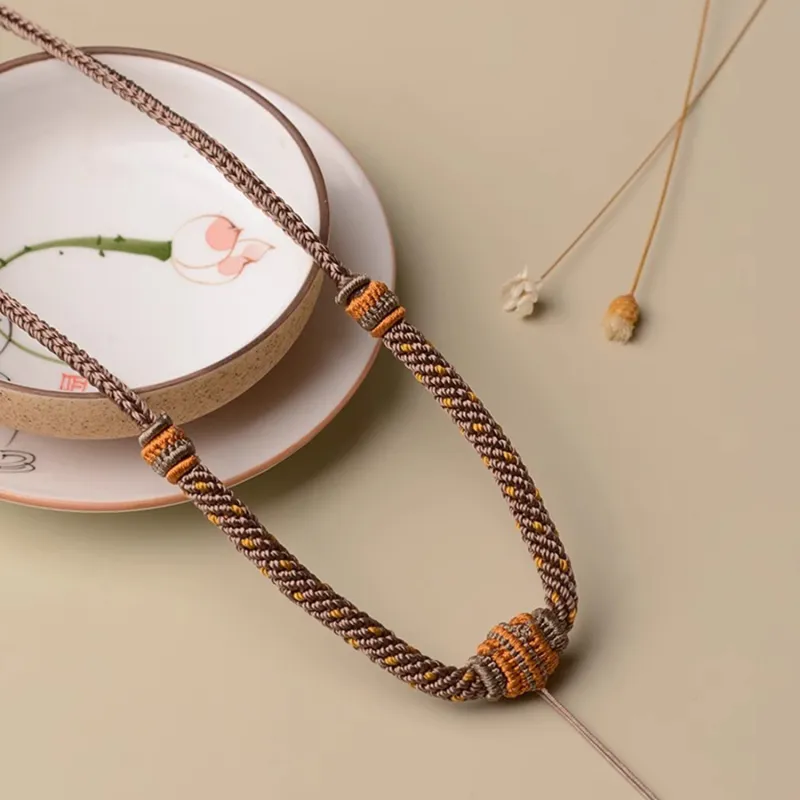 Moon Jewelry Fabric Necklaces Unisex-4