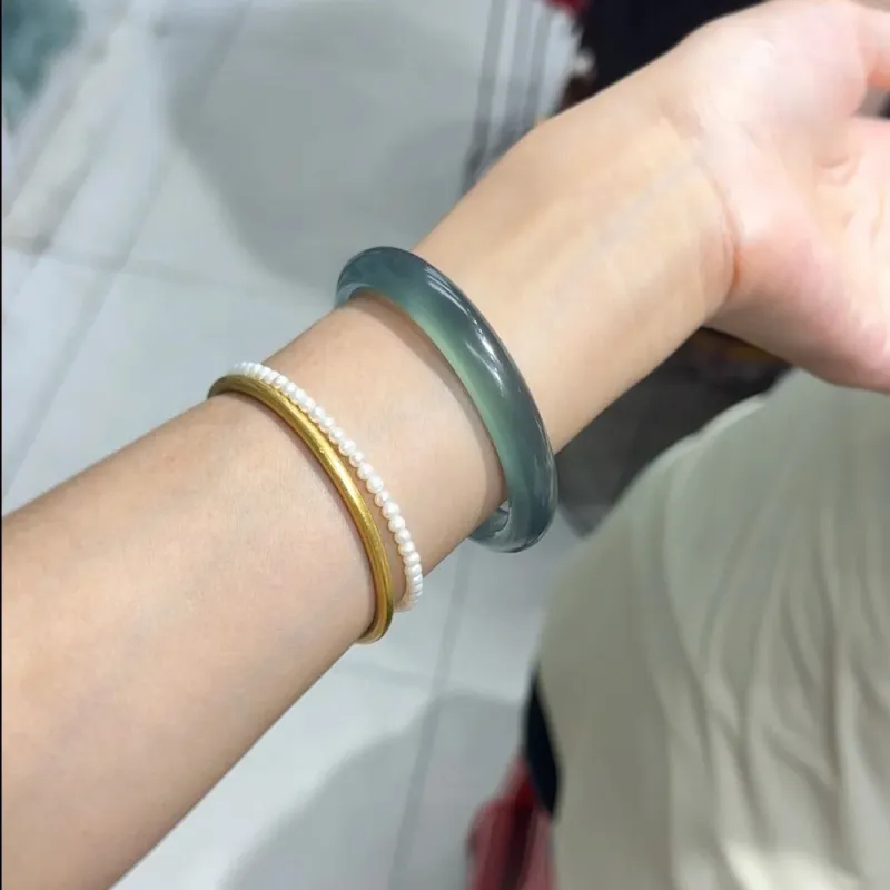 Moon Jewelry Agate Jade Bangles Women's-12