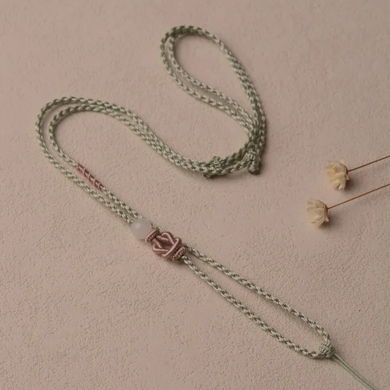 Moon Jewelry Braided String Necklaces Unisex-5
