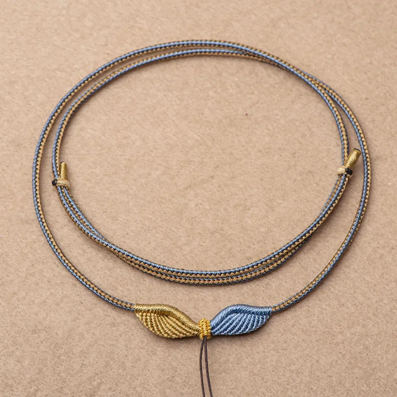Moon Jewelry Braided String Necklaces Unisex-8