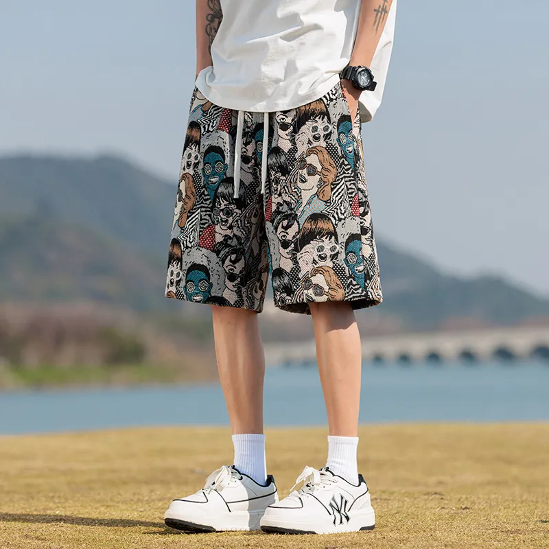 ROBINHOOD Casual Shorts Women's Embroidery Person-3