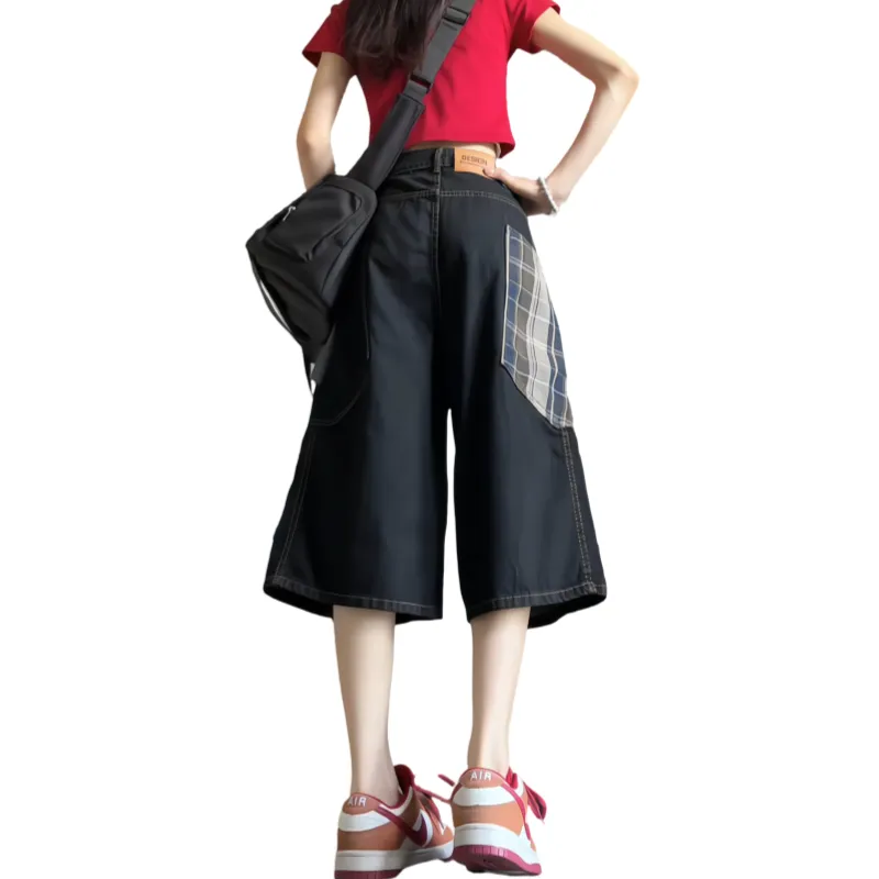ROBINHOOD Denim Shorts Women's Black-6