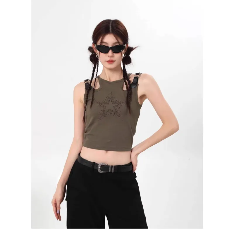 ROBINHOOD Tank Tops Women's Army Green-3
