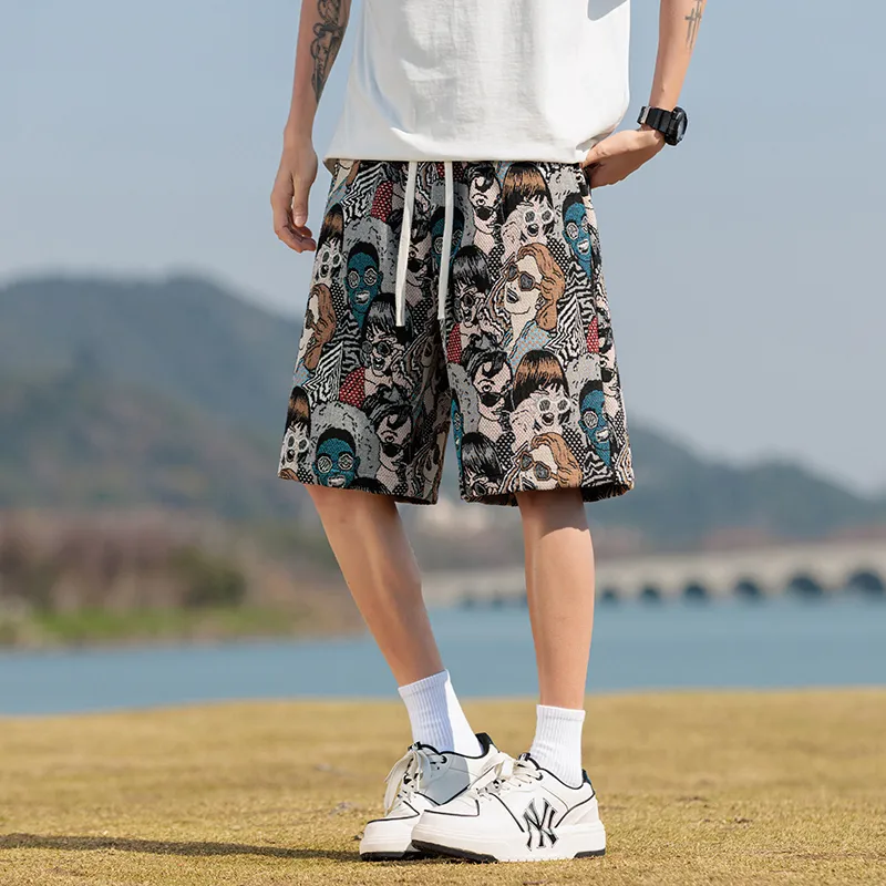 ROBINHOOD Casual Shorts Women's Embroidery Person-4