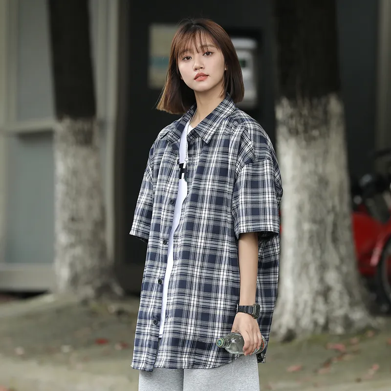 ROBINHOOD Shirt Unisex Dark Blue Plaid-4