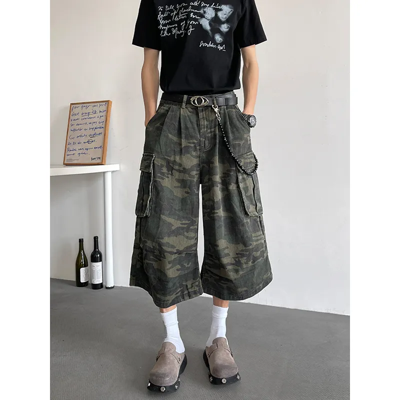 ROBINHOOD Denim Shorts Women's Camouflage-2