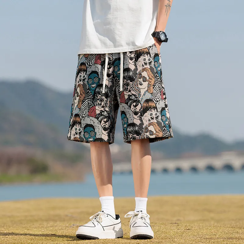 ROBINHOOD Casual Shorts Women's Embroidery Person-2