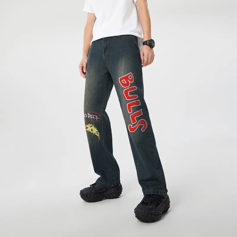 AFTER SCHOOL SPECIAL Jeans Unisex Vintage Blue-2