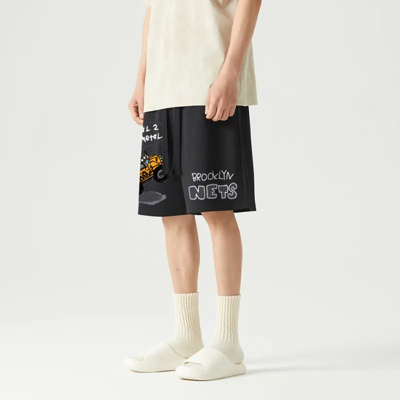 AFTER SCHOOL SPECIAL Casual Shorts Unisex Black-4