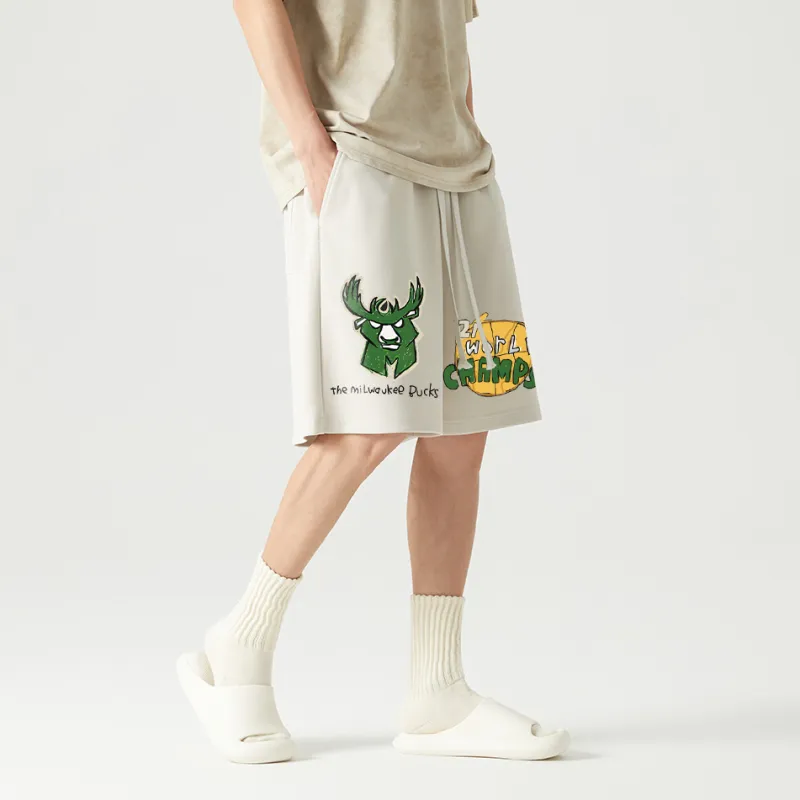 AFTER SCHOOL SPECIAL Casual Shorts Unisex Apricot-6