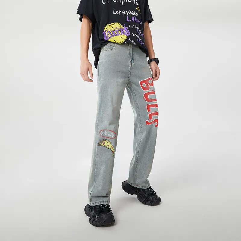 AFTER SCHOOL SPECIAL Jeans Unisex Light Blue-2
