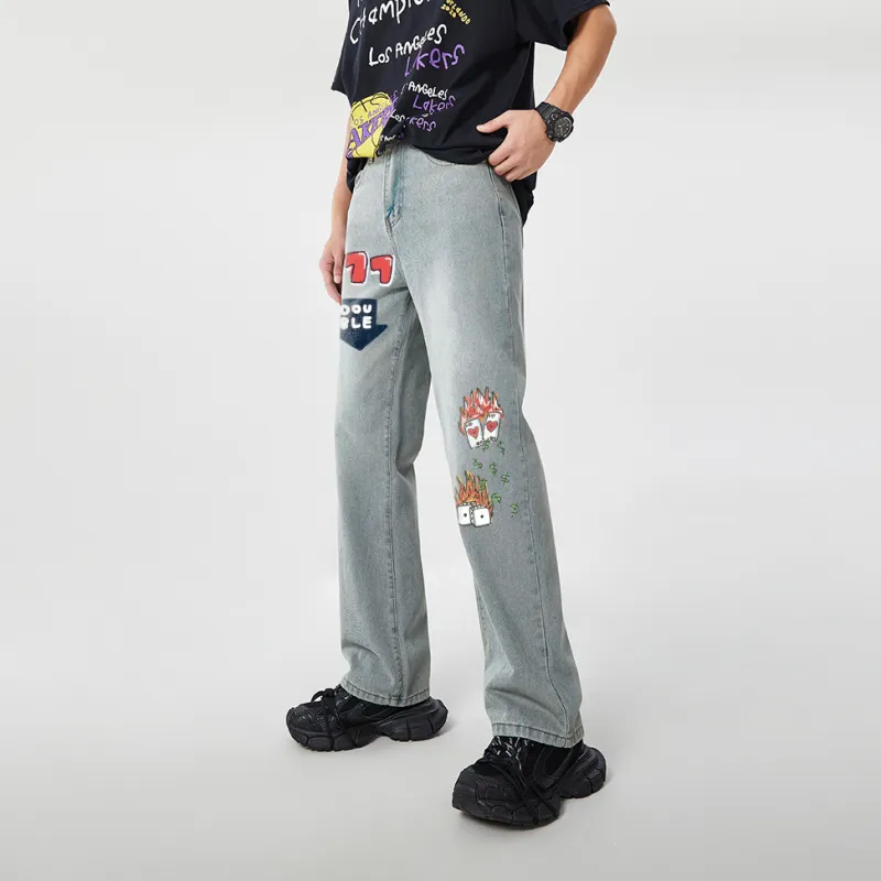 AFTER SCHOOL SPECIAL Jeans Unisex Light Blue-2