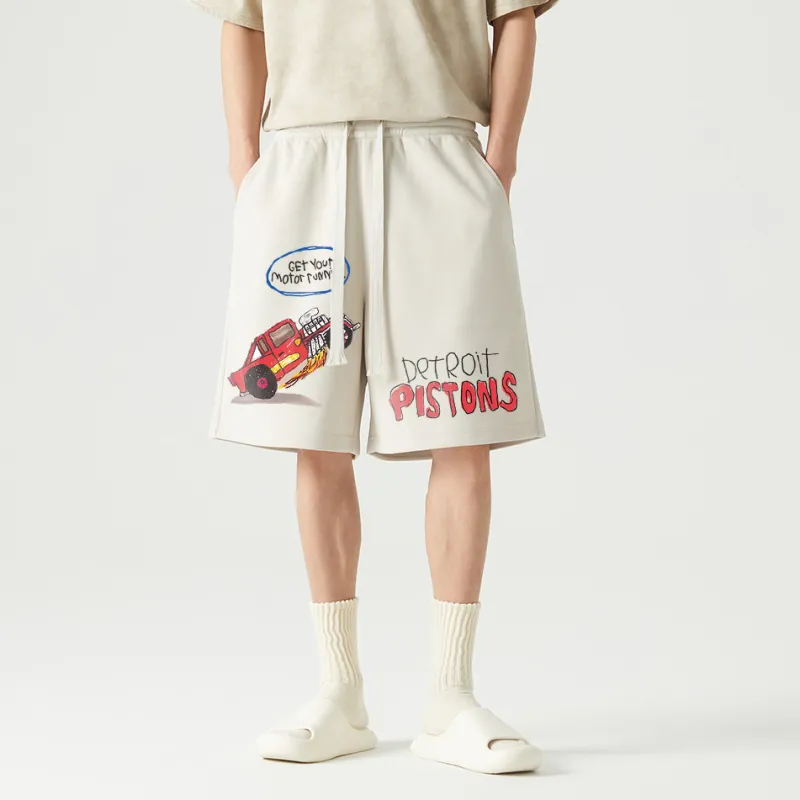 AFTER SCHOOL SPECIAL Casual Shorts Unisex Apricot-6